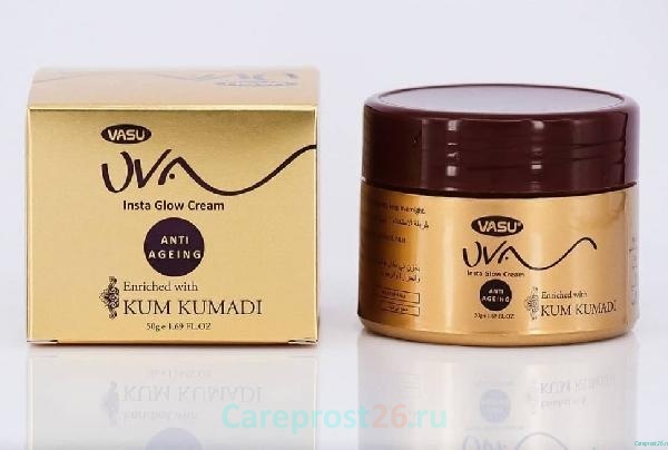 Крем Uva Insta Glow Cream Anti-Ageing ( с маслом Кумкумади) Vasu - 50 мл.